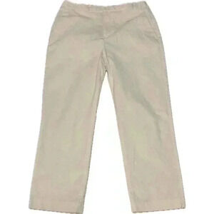 Banana Republic Stretch Dress Pants Womens Sz 8 cream Nylon / Cotton Blend